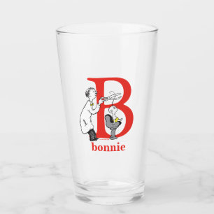 Dr. Seuss's ABC: Letter B - Red   Add Your Name Glass