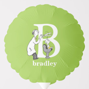 Dr. Seuss's ABC: Letter B - White Add Your Name Balloon