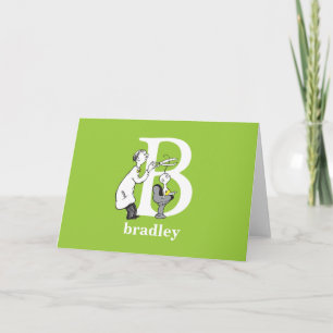 Dr. Seuss's ABC: Letter B - White   Add Your Name Card