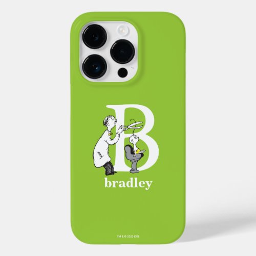 Dr Seusss ABC Letter B _ White  Add Your Name Case_Mate iPhone 14 Pro Case