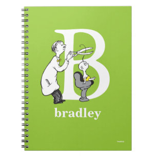 Dr. Seuss's ABC: Letter B - White Add Your Name Notebook