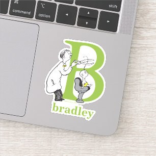 Dr. Seuss's ABC: Letter B - White Add Your Name Sticker