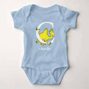 Dr. Seuss's ABC: Letter C - White Add Your Name Baby Bodysuit