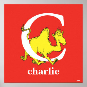 Dr. Seuss's ABC: Letter C - White Add Your Name Poster