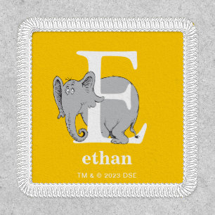 Dr. Seuss's ABC: Letter E - White Add Your Name Patch