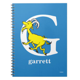Dr. Seuss's ABC: Letter G - White Add Your Name Notebook
