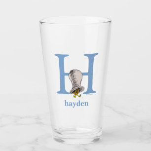 Dr. Seuss's ABC: Letter H - Blue   Add Your Name Glass