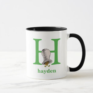 Dr. Seuss's ABC: Letter H - Green Add Your Name Mug