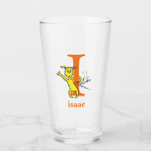 Dr. Seuss's ABC: Letter I - Orange Add Your Name Glass