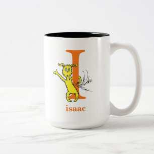 Dr. Seuss's ABC: Letter I - Orange Add Your Name Two-Tone Coffee Mug