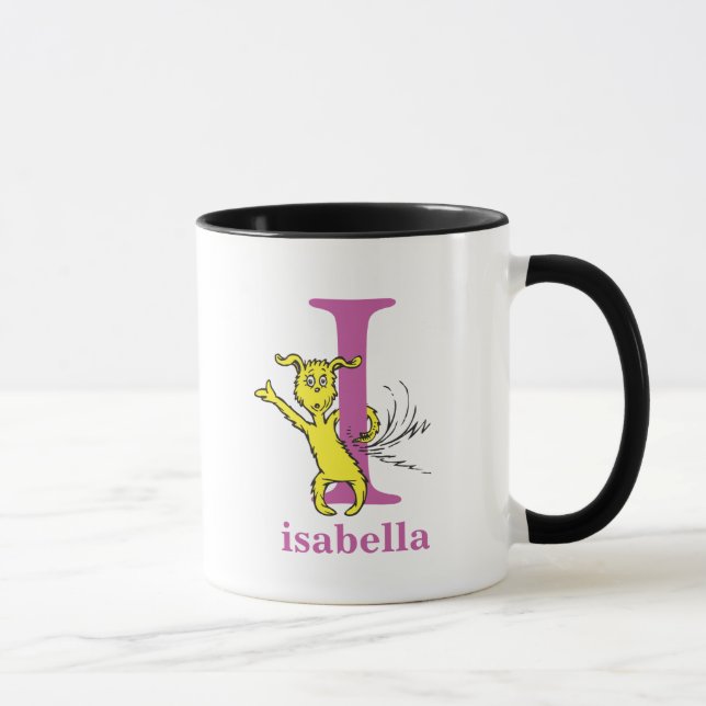 Dr. Seuss's ABC: Letter I - Purple | Add Your Name Mug (Right)