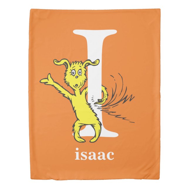 Dr. Seuss's ABC: Letter I - White | Add Your Name Duvet Cover (Front)