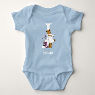 Dr. Seuss's ABC: Letter J - White Add Your Name Baby Bodysuit
