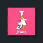 Dr. Seuss's ABC: Letter J - White | Add Your Name Canvas Print<br><div class="desc">This Dr. Seuss ABC: Letter J design is the perfect gift for a baby shower or your child's first or second birthday.  Personalize this design by adding your child's name or by changing the background color on the product.</div>