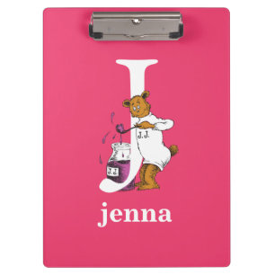 Dr. Seuss's ABC: Letter J - White Add Your Name Clipboard