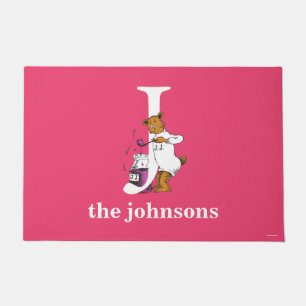 Dr. Seuss's ABC: Letter J - White Add Your Name Doormat