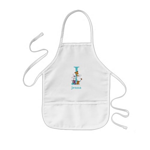 Dr Seusss ABC Letter J _ White  Add Your Name Kids Apron