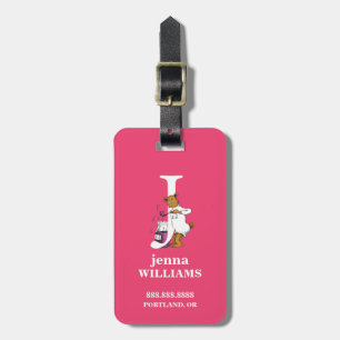 Dr. Seuss's ABC: Letter J - White Add Your Name Luggage Tag