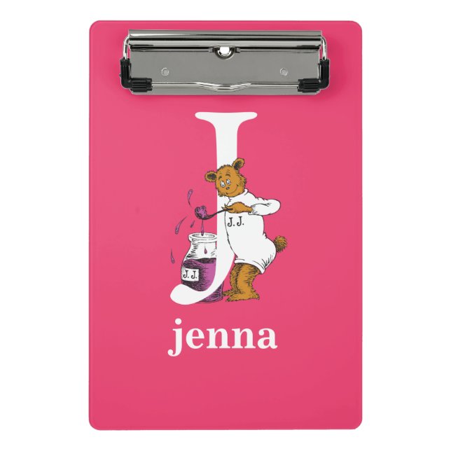 Dr. Seuss's ABC: Letter J - White | Add Your Name Mini Clipboard (Front)