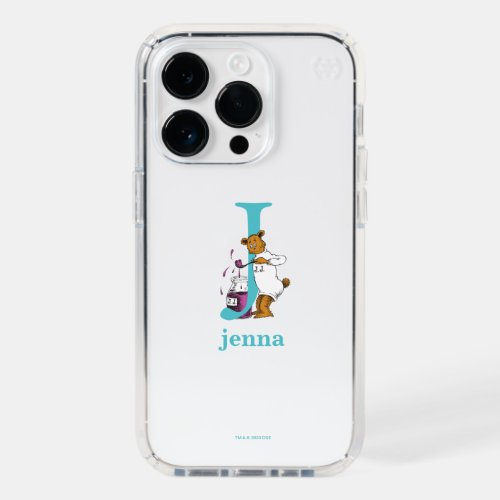 Dr Seusss ABC Letter J _ White  Add Your Name Speck iPhone 14 Pro Case