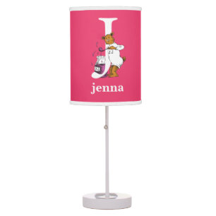 Dr. Seuss's ABC: Letter J - White   Add Your Name Table Lamp