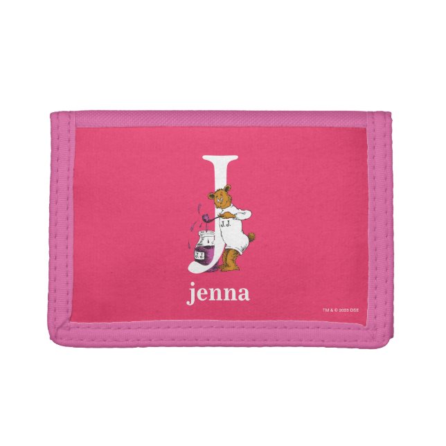 Dr. Seuss's ABC: Letter J - White | Add Your Name Trifold Wallet (Front)
