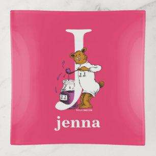 Dr. Seuss's ABC: Letter J - White Add Your Name Trinket Tray
