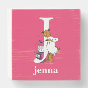 Dr. Seuss's ABC: Letter J - White   Add Your Name Wooden Box Sign