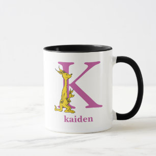 Dr. Seuss's ABC: Letter K - Purple Add Your Name Mug