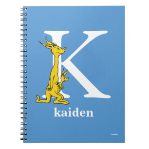 Dr. Seuss's ABC: Letter K - White Add Your Name Notebook