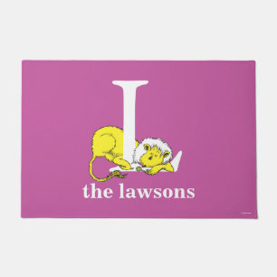 Dr. Seuss's ABC: Letter L - White Add Your Name Doormat