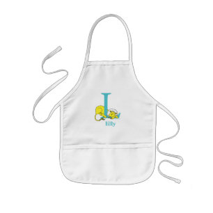 Dr. Seuss's ABC: Letter L - White Add Your Name Kids' Apron