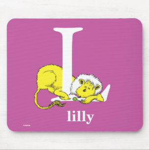 Dr. Seuss's ABC: Letter L - White Add Your Name Mouse Pad
