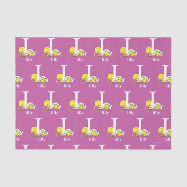 Dr. Seuss's ABC: Letter L - White | Add Your Name Tissue Paper (Front)