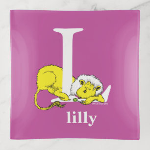 Dr. Seuss's ABC: Letter L - White Add Your Name Trinket Tray