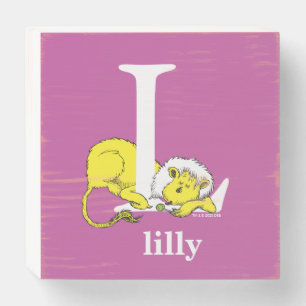 Dr. Seuss's ABC: Letter L - White   Add Your Name Wooden Box Sign