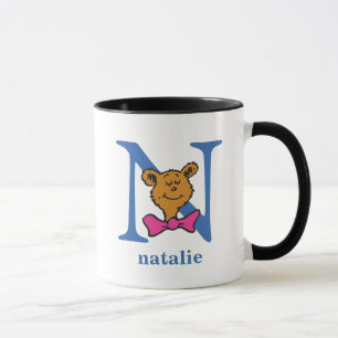 Dr. Seuss's ABC: Letter N - Blue Add Your Name Mug