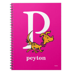 Dr. Seuss's ABC: Letter P - White Add Your Name Notebook