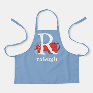 Dr. Seuss's ABC: Letter R - White   Add Your Name Apron