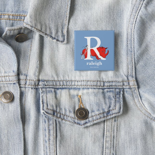 Dr. Seuss's ABC: Letter R - White | Add Your Name Button (In Situ)