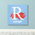 Dr. Seuss's ABC: Letter R - White | Add Your Name Canvas Print | Zazzle