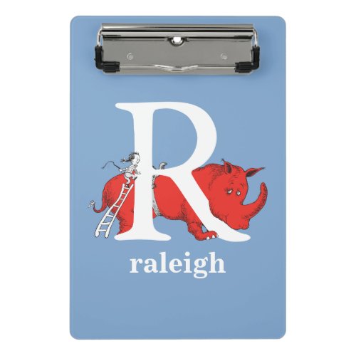 Dr Seusss ABC Letter R _ White  Add Your Name Mini Clipboard