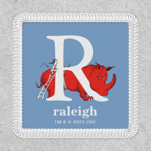 Dr. Seuss's ABC: Letter R - White Add Your Name Patch