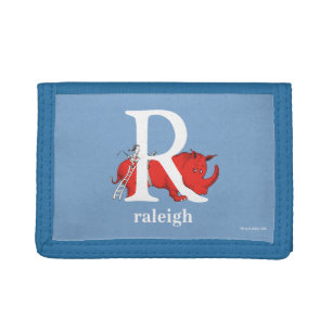 Dr. Seuss's ABC: Letter R - White Add Your Name Trifold Wallet