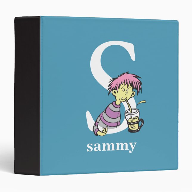 Dr. Seuss's ABC: Letter S - White | Add Your Name Binder (Front/Spine)