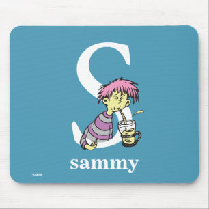 Dr. Seuss's ABC: Letter S - White Add Your Name Mouse Pad
