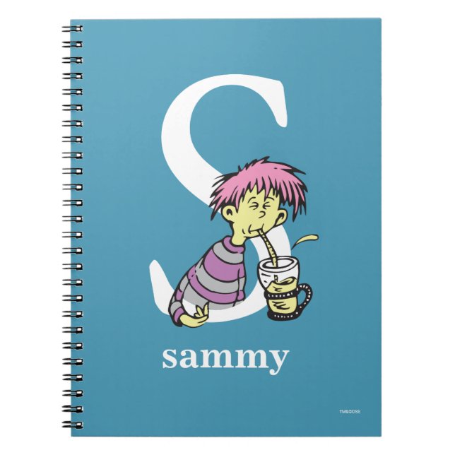 Dr. Seuss's ABC: Letter S - White | Add Your Name Notebook (Front)