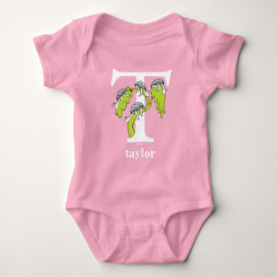 Dr. Seuss's ABC: Letter T - White   Add Your Name Baby Bodysuit