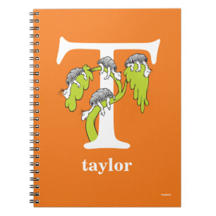 Dr. Seuss's ABC: Letter T - White Add Your Name Notebook