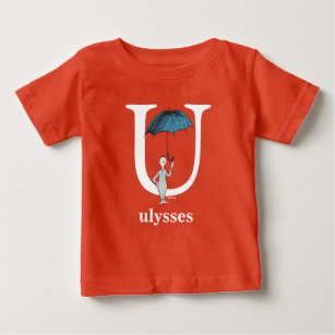 Dr. Seuss's ABC: Letter U - White   Add Your Name Baby T-Shirt